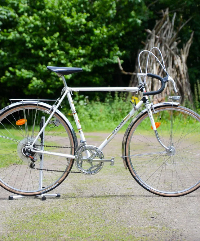 Velo Vintage Demi-course Peugeot blanc - Taille L