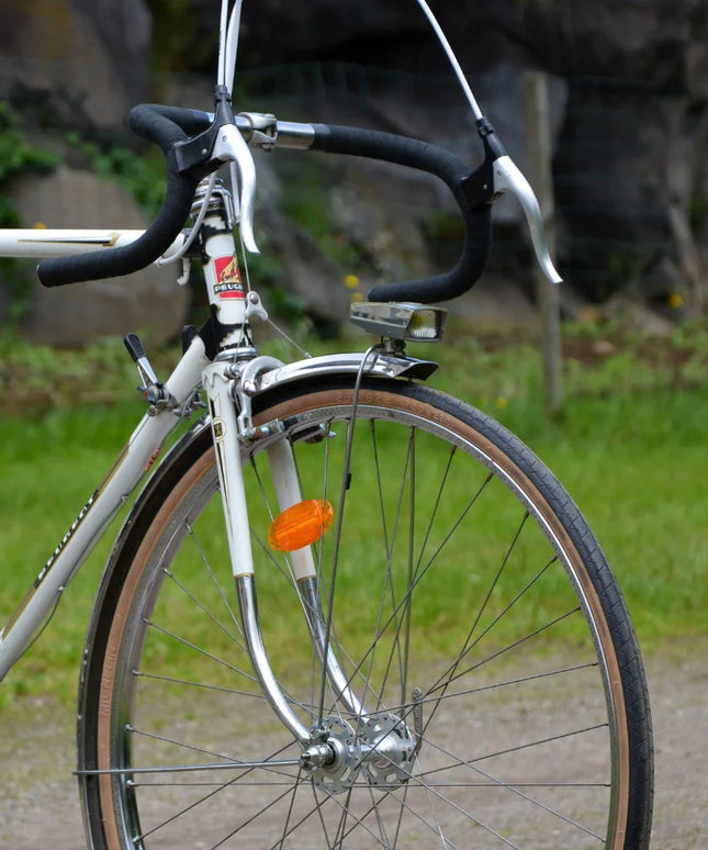 Velo Vintage Demi-course Peugeot blanc - Taille L