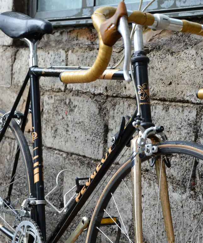 Vélo de course Vintage Peugeot noir - Taille M/L