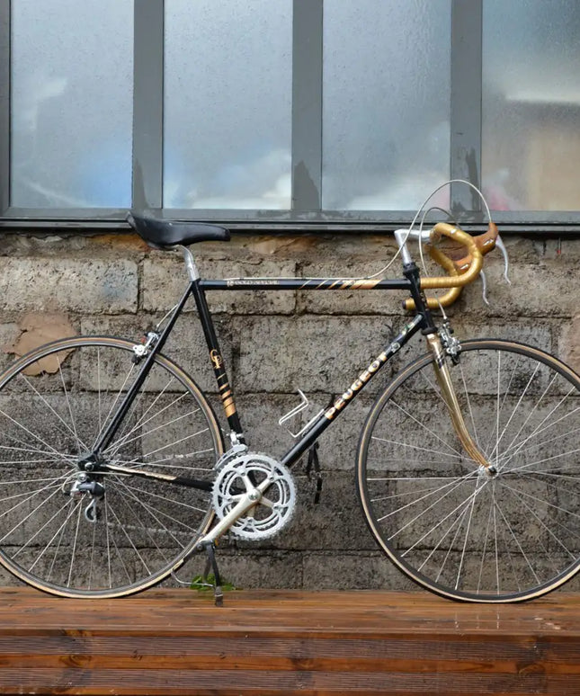 Vélo de course Vintage Peugeot noir - Taille M/L