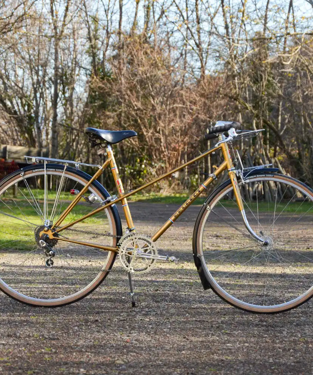 Vélo Vintage Peugeot mixte doré - Taille S/M