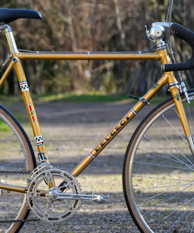 Vélo de course Vintage Peugeot doré - Taille M