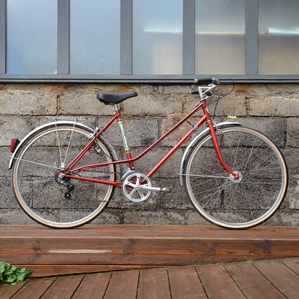 Vélo vintage Femme/Mixte rouge - Taille S/M