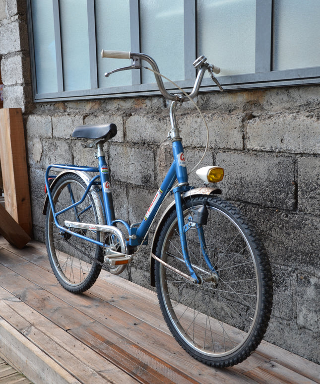 Velo pliant vintage Geminiani bleu