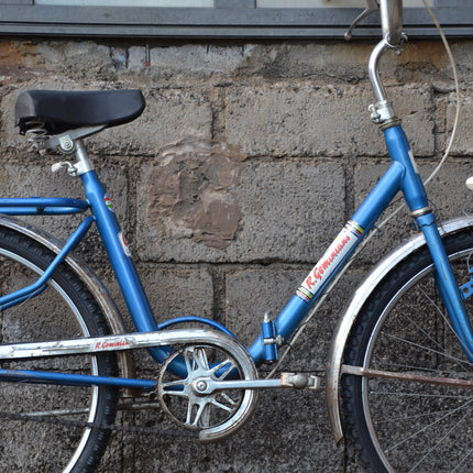 Velo pliant vintage Geminiani bleu