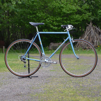 Vélo de course vintage Peugeot bleu - Taille M