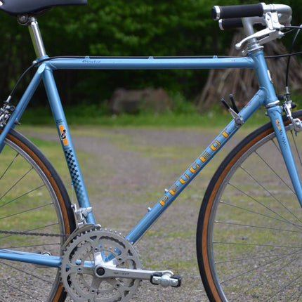 Vélo de course vintage Peugeot bleu - Taille M