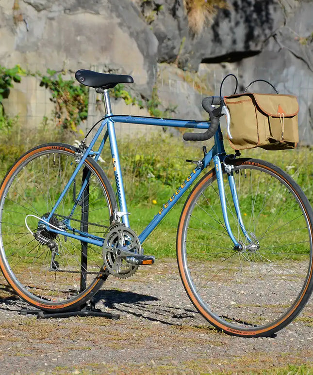 Vélo de course vintage Peugeot bleu - Taille M