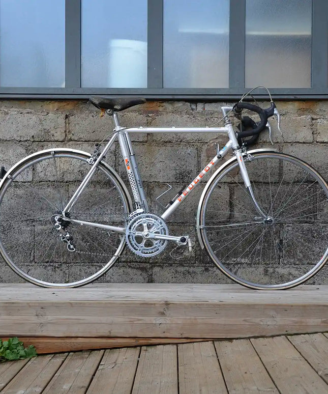 Vélo demi course vintage Peugeot Blanc - Taille M