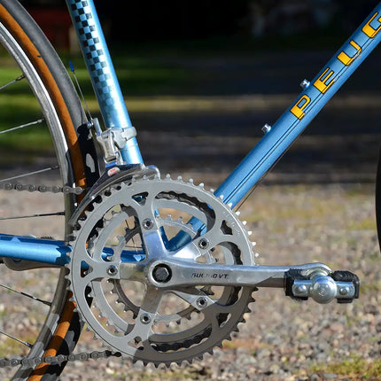 Vélo de course vintage Peugeot bleu - Taille M