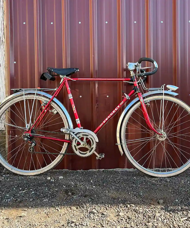 Vélo randonneuse Peugeot rouge - Taille M/L