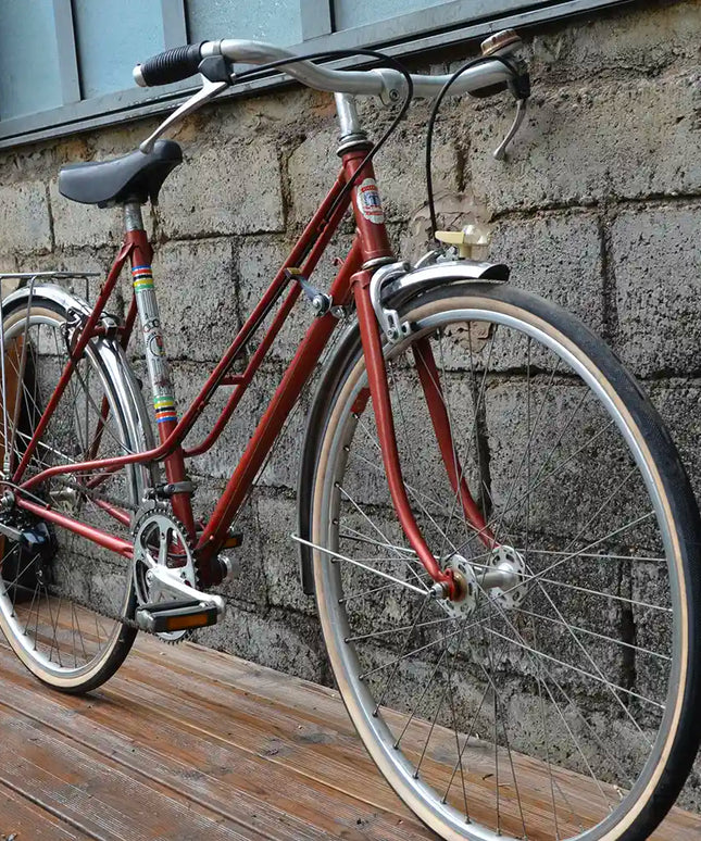 Vélo vintage Femme/Mixte rouge - Taille S/M