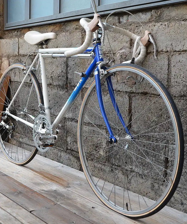 Vélo de course vintage MBK Blanc bleu - Taille S