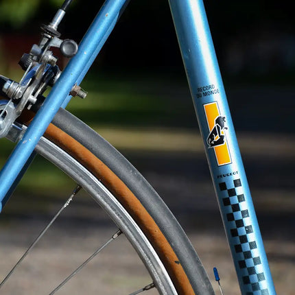 Vélo de course vintage Peugeot bleu - Taille M