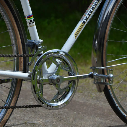 Velo Vintage Demi-course Peugeot blanc - Taille L