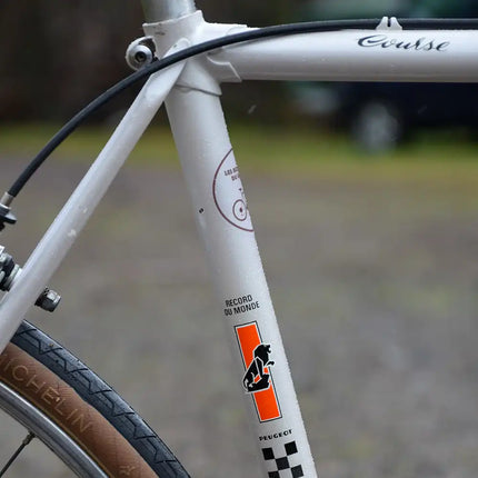 Vélo demi course vintage Peugeot Blanc - Taille M