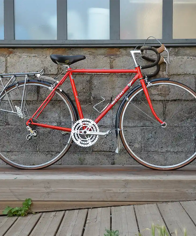 Vélo de course Vintage Mercier rouge - Taille S/M