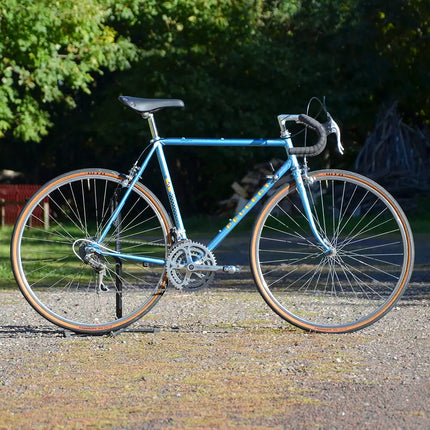 Vélo de course vintage Peugeot bleu - Taille M