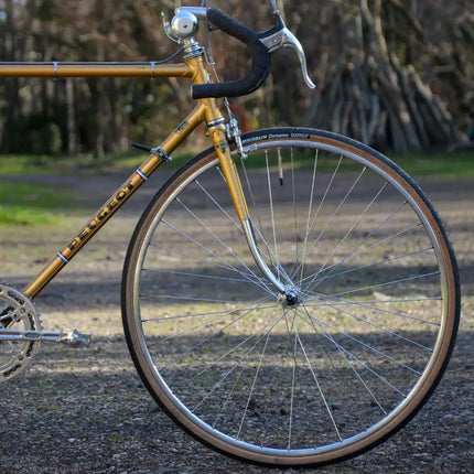 Vélo de course Vintage Peugeot doré - Taille M