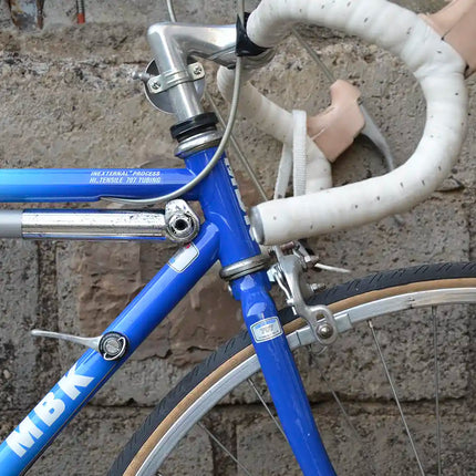 Vélo de course vintage MBK Blanc bleu - Taille S