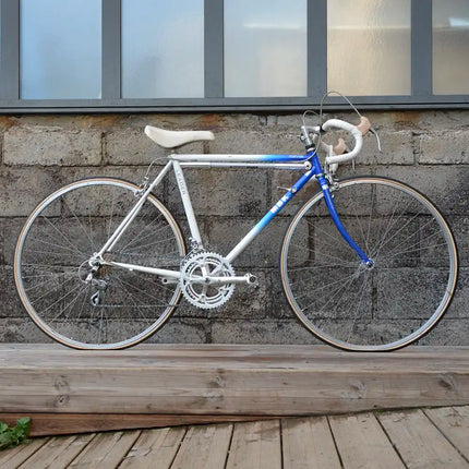 Vélo de course vintage MBK Blanc bleu - Taille S