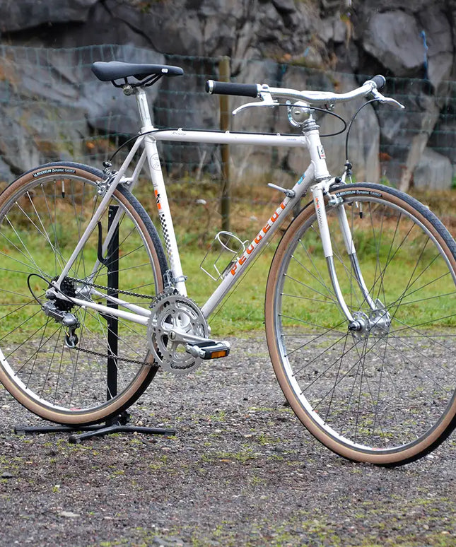 Vélo demi course vintage Peugeot Blanc - Taille M