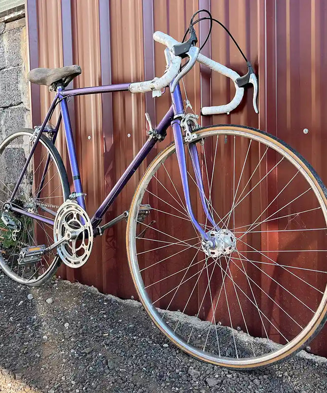 Vélo de course vintage violet - Taille M/L