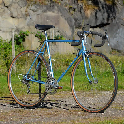 Vélo de course vintage Peugeot bleu - Taille M