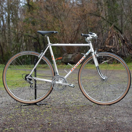 Vélo demi course vintage Peugeot Blanc - Taille M