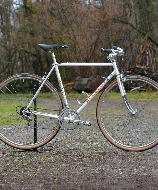 Vélo demi course vintage Peugeot Blanc - Taille M
