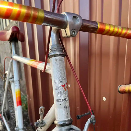 Vélo demi-course vintage Peugeot blanc - Taille M/L