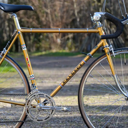 Vélo de course Vintage Peugeot doré - Taille M