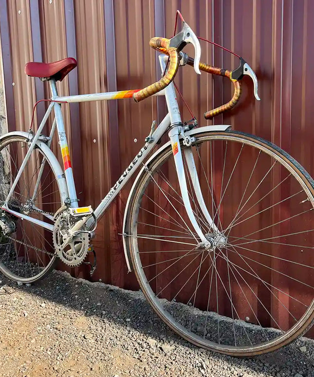 Vélo demi-course vintage Peugeot blanc - Taille M/L