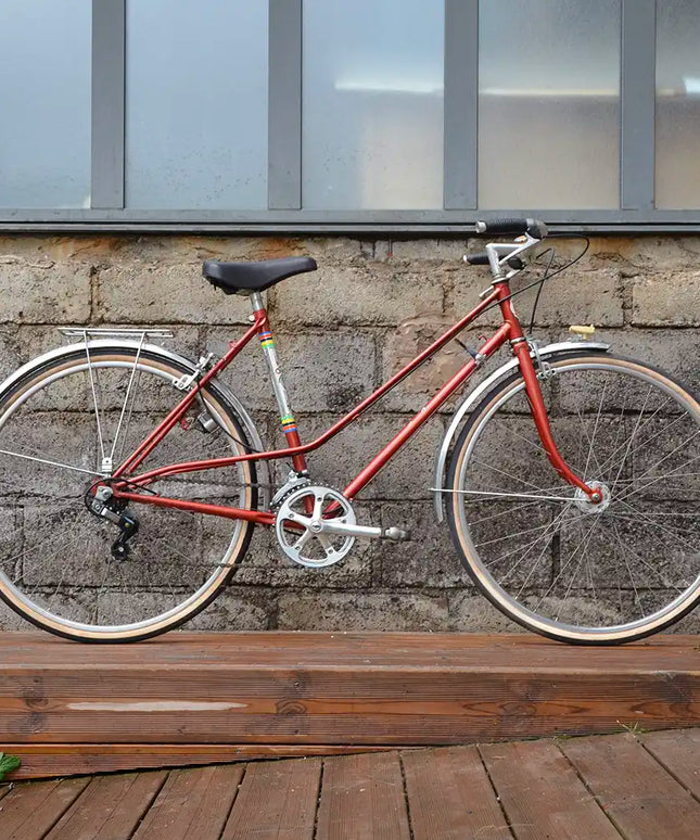 Vélo vintage Femme/Mixte rouge - Taille S/M