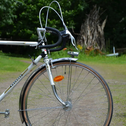 Velo Vintage Demi-course Peugeot blanc - Taille L