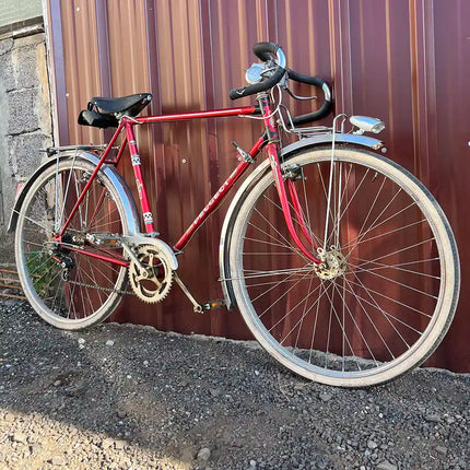 Vélo randonneuse Peugeot rouge - Taille M/L