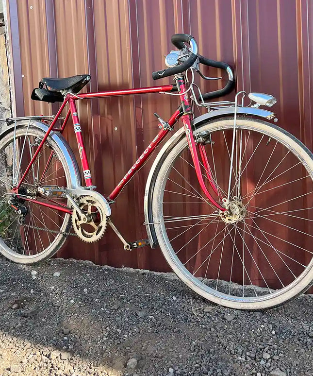 Vélo randonneuse Peugeot rouge - Taille M/L