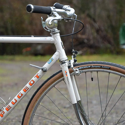 Vélo demi course vintage Peugeot Blanc - Taille M