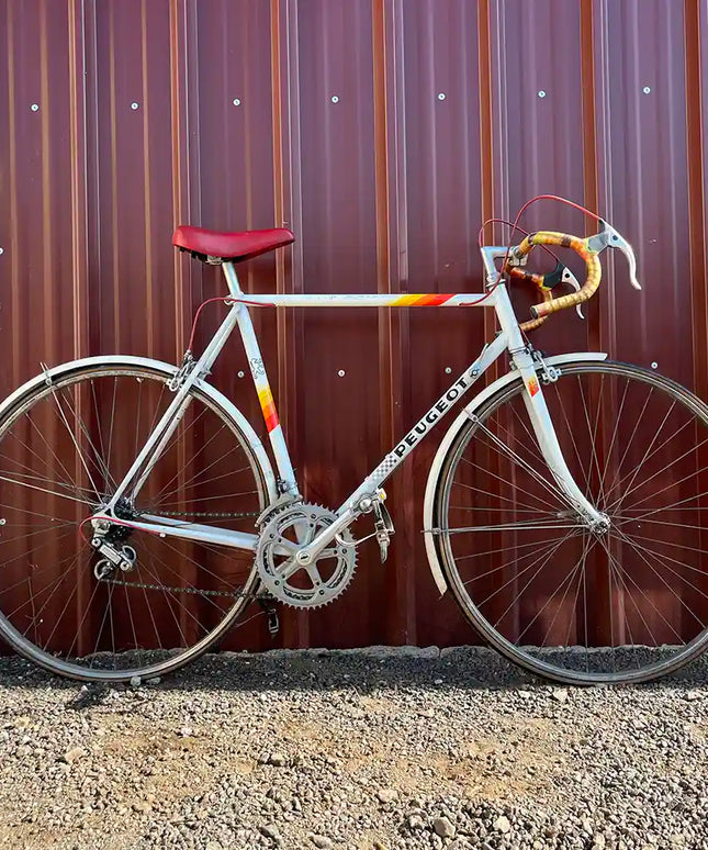 Vélo demi-course vintage Peugeot blanc - Taille M/L